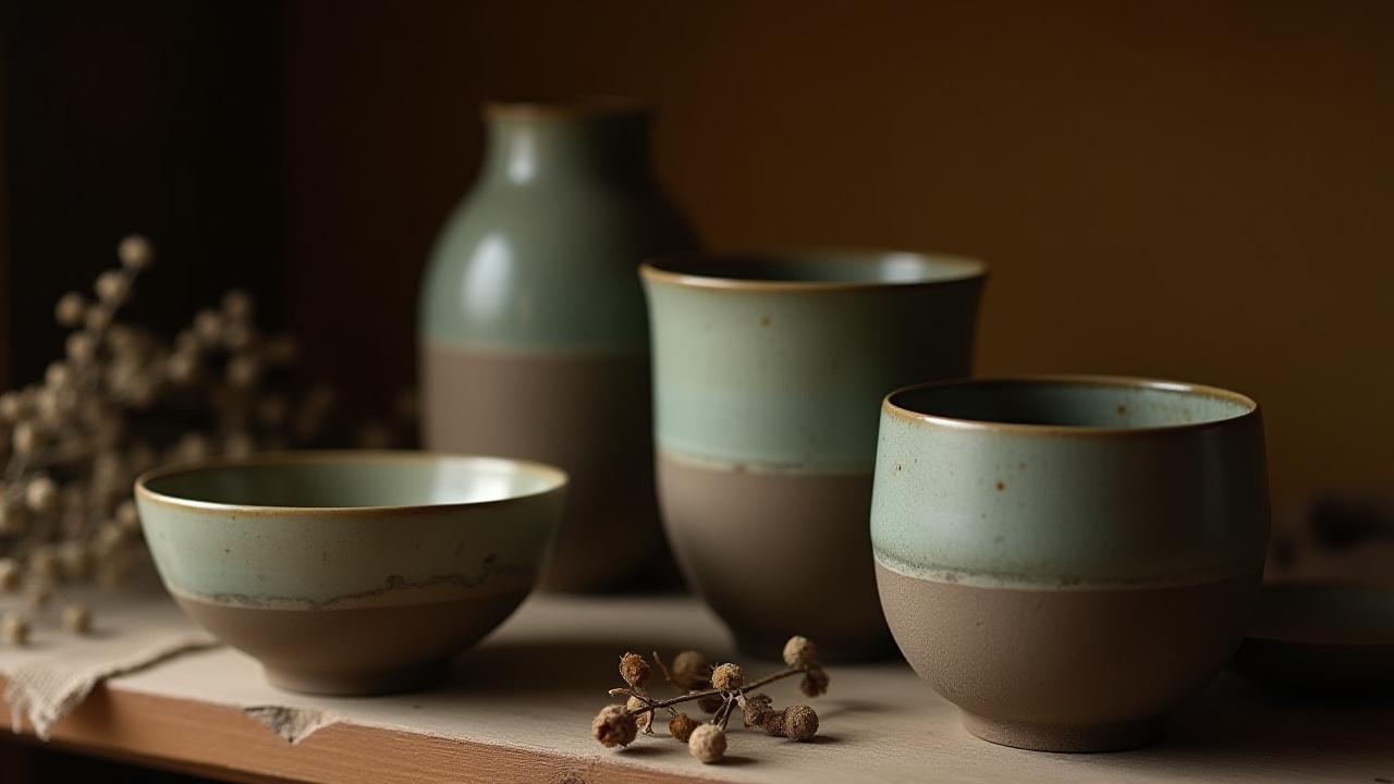 Finished pottery pieces